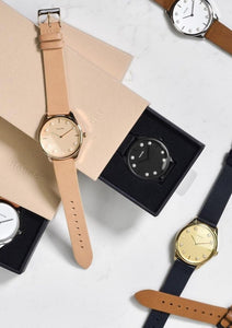 Lune 8 Watch - Rose Gold Face with Rose Gold Rim
