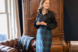 Made-to-Order: English Anne Pencil Skirt - Blackwatch Tartan