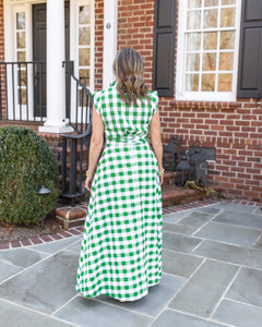 Full Length Carolina Skirt - Green Gingham 20 Full Length Carolina Skirt - Green Gingham 20