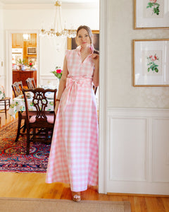 Pink Gingham Full Length Carolina Skirt – Kait Crowne Collections
