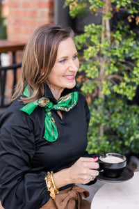 Silk Scarf in Emerald