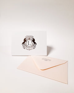 Made-to-Order: Rose Gold Foil Personalized Card Set