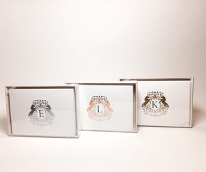 Made-to-Order: Champagne Foil Personalized Card Set