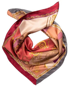 Silk Foulard in Rosewood