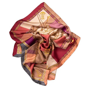 Silk Foulard in Rosewood